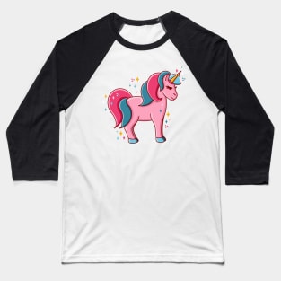 Special sparkles pink love unicorn Baseball T-Shirt